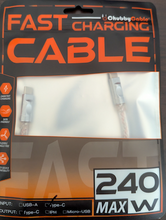 Load image into Gallery viewer, Neon Chubby Luminous Cable USB C to USB C (CC)