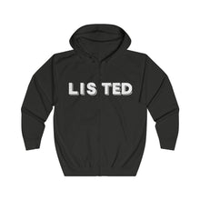 Load image into Gallery viewer, LISTED Unisex Full Zip Hoodie