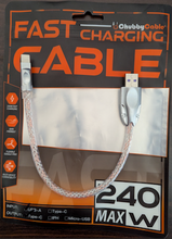 Load image into Gallery viewer, Neon Chubby Luminous Cable USB A to USB C
