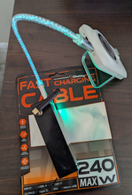 Load image into Gallery viewer, Neon Chubby Luminous Cable USB A to USB C
