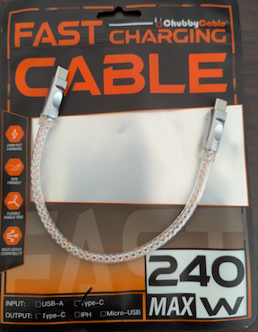 Neon Chubby Luminous Cable USB C to USB C (CC)
