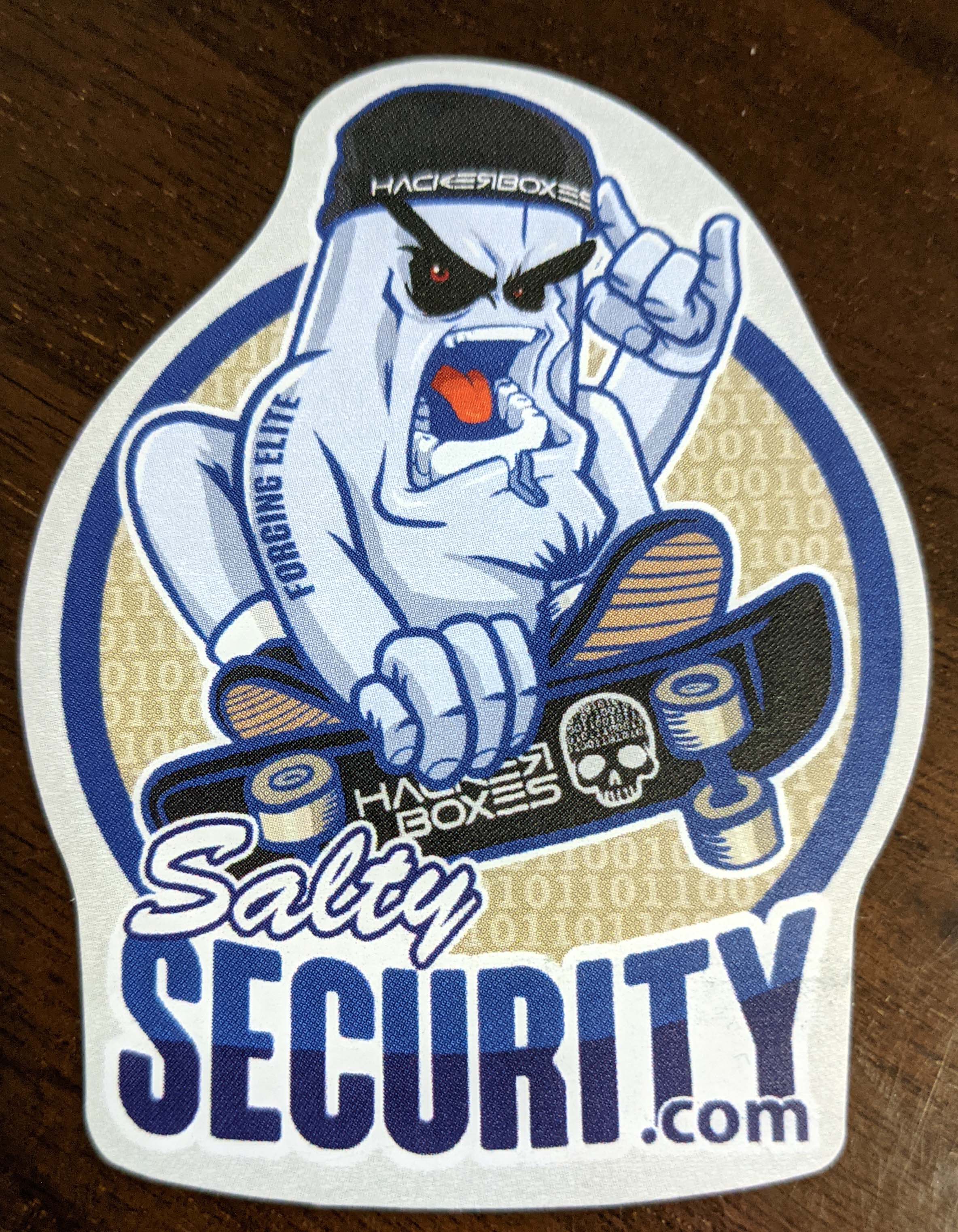 HackerBoxes *Exclusive* Sticker – Salty Security