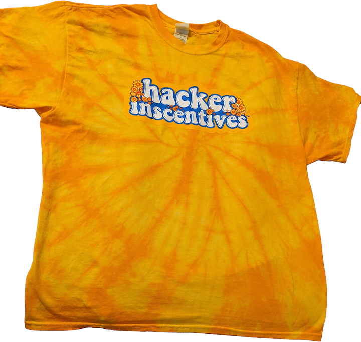 Hackerinscentives Short Sleeve Tie-Dye Tee - GOLD