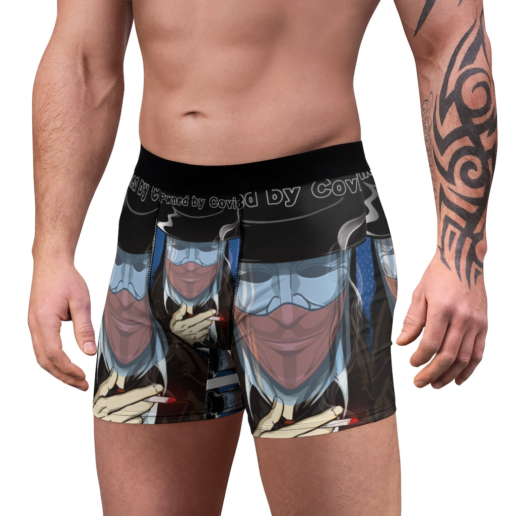 Pwned By Covid - Men's Boxer Briefs