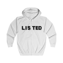 Load image into Gallery viewer, LISTED Unisex Full Zip Hoodie
